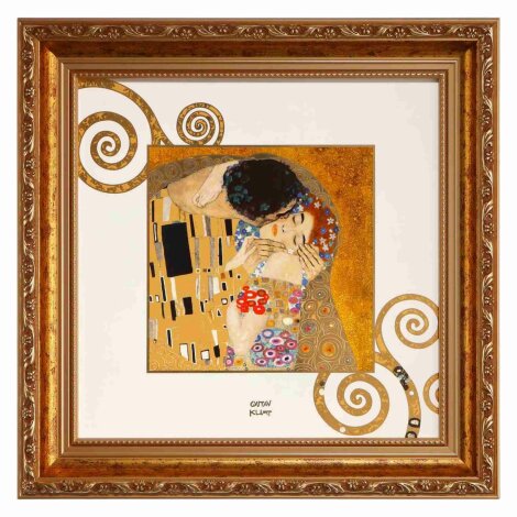 Gustav Klimt Der Kuss Bild Wandbild Kunstbild Limitiert Zertifikat