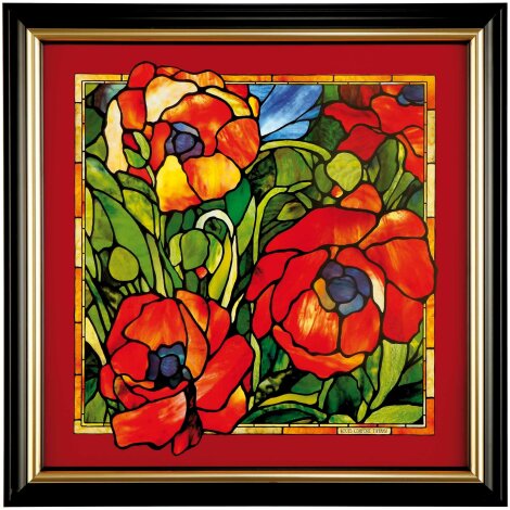Louis Comfort Tiffany Orientalische Mohnblume Wandbild Limitiert