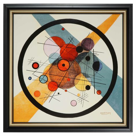 Wassily Kandinsky Porzellan Bild Kreise im Kreis Limitiert 2022