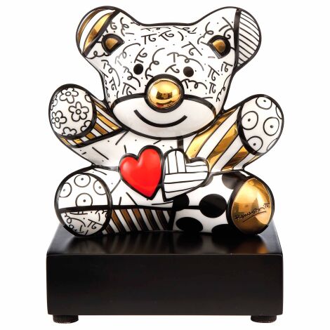 Romero Britto Bär Golden Truly Yours Figur