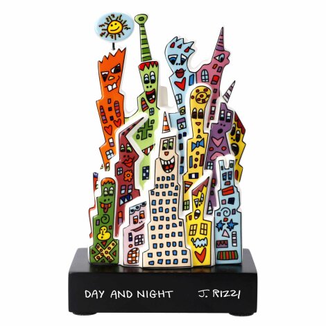 James Rizzi Day and Night Figur Porzellan Skulptur 2022