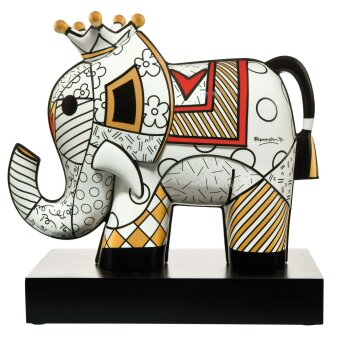 Romero Britto Golden Elefant Figur Skulptur Pop Art 29 cm