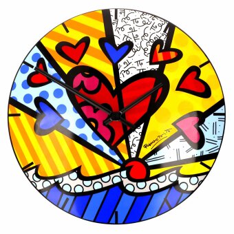 Romero BRITTO Uhr Wanduhr A New Day 2023