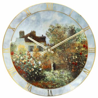 Claude Monet Wanduhr Porzellan Handarbeit 2022