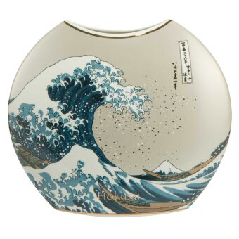 Katsushika Hokusai Vase Blumenvase Die Welle 30 cm