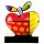 Romero Britto Herz Big Apple 58 cm