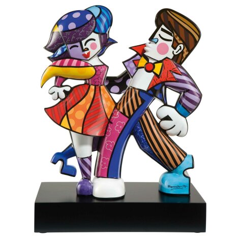 Romero Britto Swing Figur Skulptur Miami Pop Art 2022