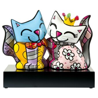 Romero Britto Katzen-Figur Soul Mates Porzellan Limitiert...