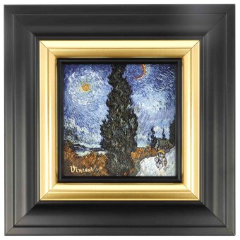 Vincent Van Gogh Strasse bei Nacht Bild 18.5 cm