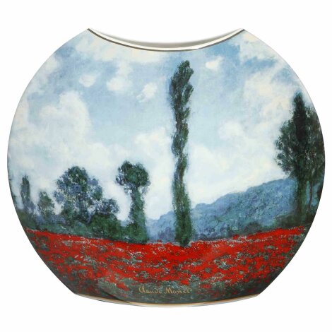Claude Monet Tulpenfeld Vase Impressionismus Porzellan 35 x 30 cm