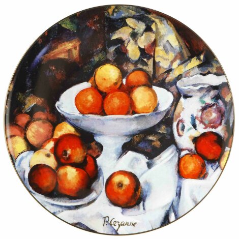 Paul Cezanne Stillleben Eins Wandteller Wanddeko Porzellan 36 cm