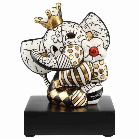 Romero Britto Spring Elephant Elefant Figur Gold