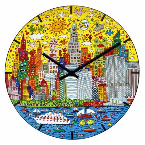 Künstler-Uhr James Rizzi My New York City Sunset