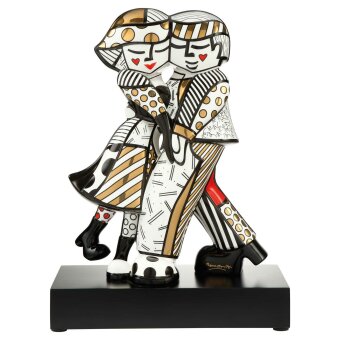 Romero Britto Golden Cheek to Cheek Pop Art Figur 2020