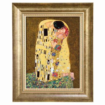 Gustav Klimt Der Kuss Bild Wandbild Limitiert 28 x 34 cm